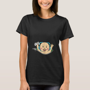 Ankündigung von Schwangerschaft und Mama von Gamer T-Shirt