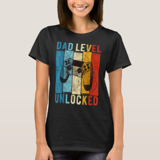 Ankündigung von Schwangerschaft Vater Level Entspe T-Shirt