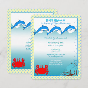 Ankündigung von Sea Baby Boy Shower