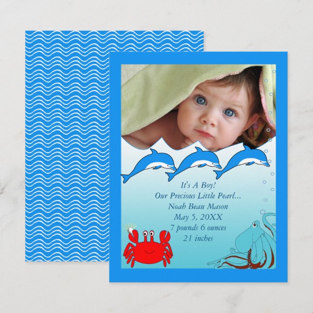 Ankündigung von Sea Baby Girl (Vorne/Hinten)
