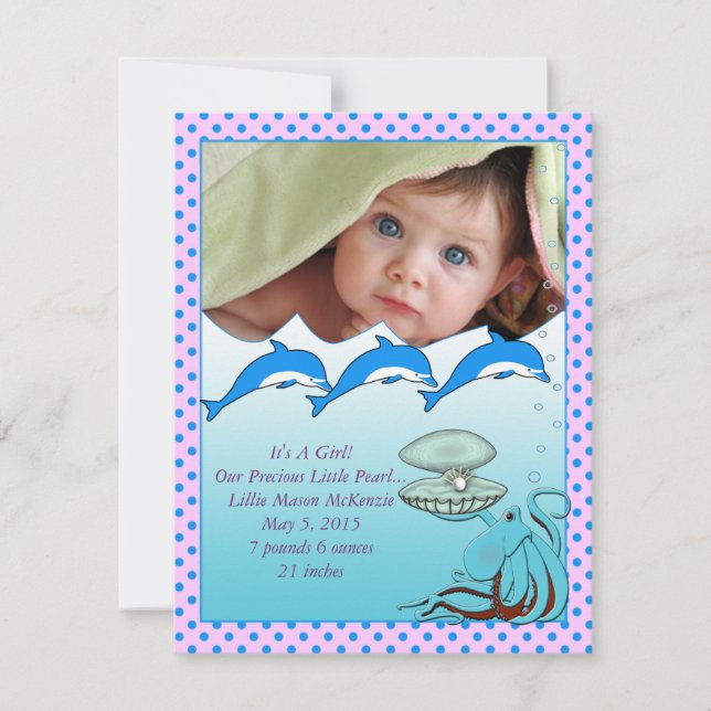 Ankündigung von Sea Baby Girl (Vorderseite)