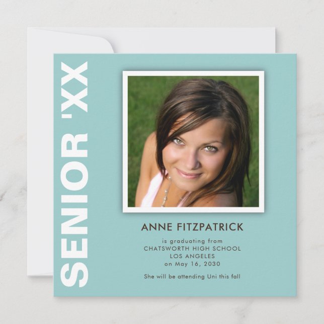 Ankündigung von Senior Foto Abschluss (Vorderseite)