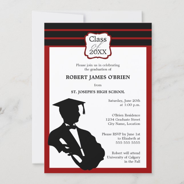 Ankündigung von Silhouette Abschluss (Vorderseite)