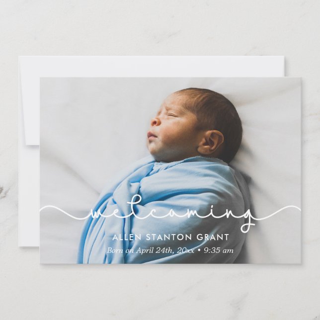 Ankündigung von Simple niedlich Schriftart Baby Fo (Vorderseite)