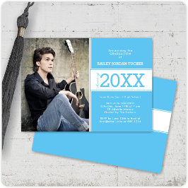 Ankündigung von Sky Blue Foto Abschluss