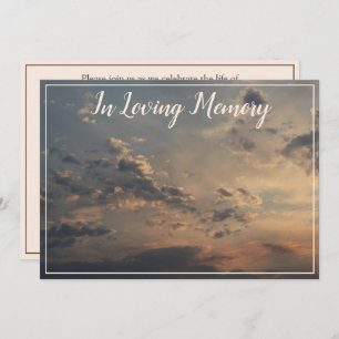 Ankündigung von Sunset Clouds Memorial Service