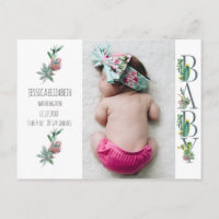 Ankündigung von Sweet Cactus Neutral Baby Birth Fo
