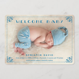 Ankündigung von Sweet Dotted Frame Birth
