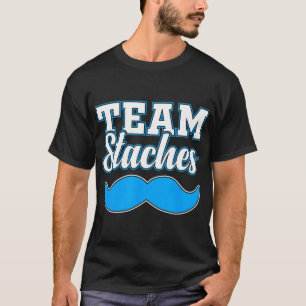 Ankündigung von Team Staches Gender Reveal Schwang T-Shirt
