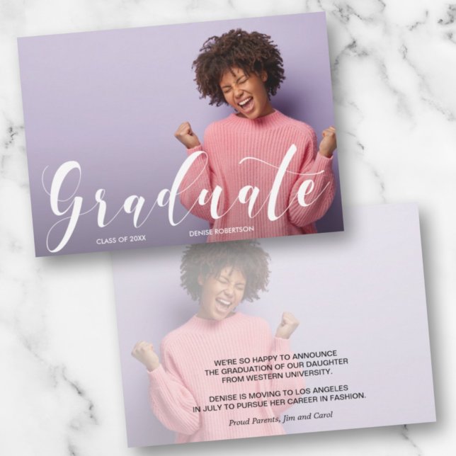 Ankündigung von Uni Graduate Foto (Von Creator hochgeladen)