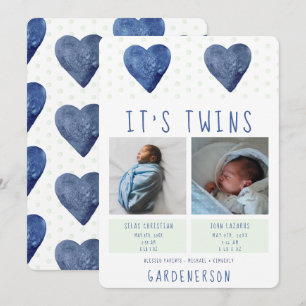 Ankündigung von "Watercolor Hearts Twins Boys"