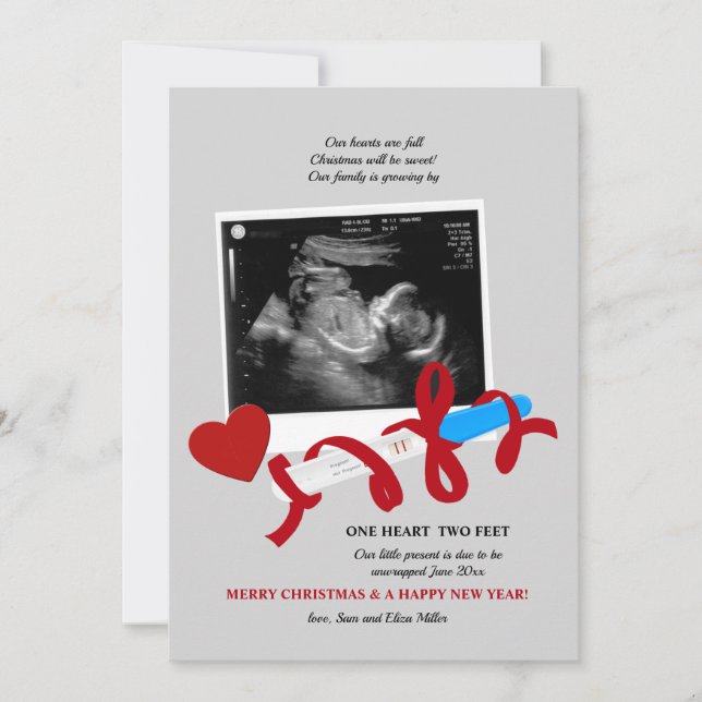 Ankündigung von Weihnachten Weihnachtsfeiertag (Vorderseite)