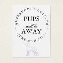 Ankündigung von Welpen