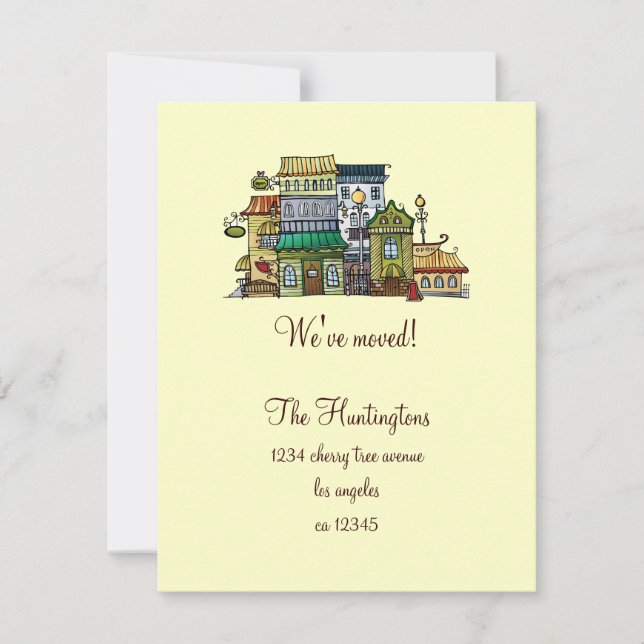 Ankündigung von Whimsical Zuhause Moving (Vorderseite)