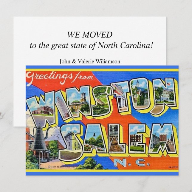 Ankündigung von Winston Salem Moving (Vorne/Hinten)