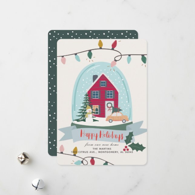 Ankündigung zum Schneeglobe (Vorderseite/Rückseite Beispiel)