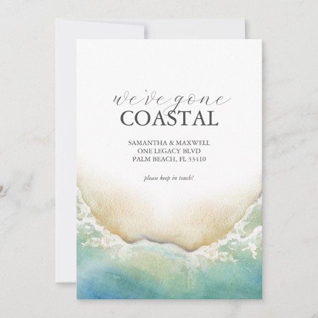 Ankündigung zum Strand (Vorderseite)