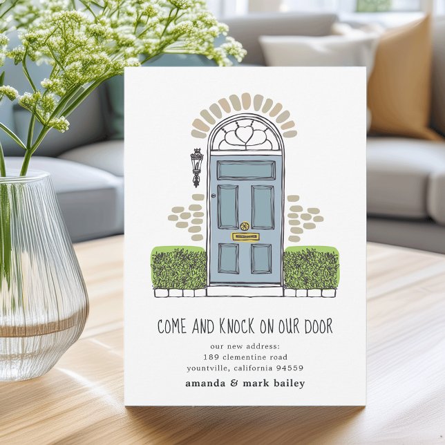 Ankündigung zum Umziehen der Blauen Tür (Von Creator hochgeladen)