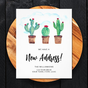 Ankündigung zur Änderung der Adresse Flyer