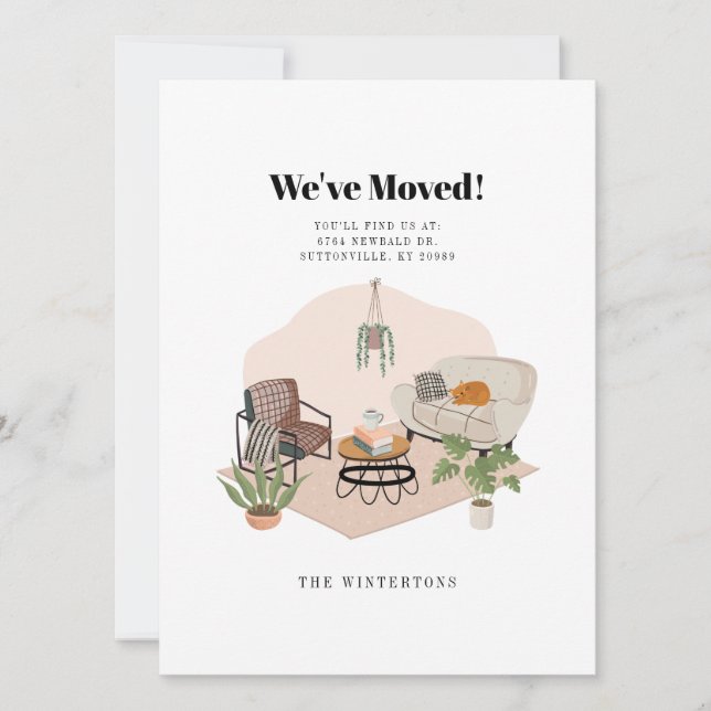 Ankündigung zur Änderung der Adressenverschiebung (Vorderseite)