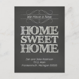 Ankündigung zur Änderung der Anschrift des Landes Postkarte