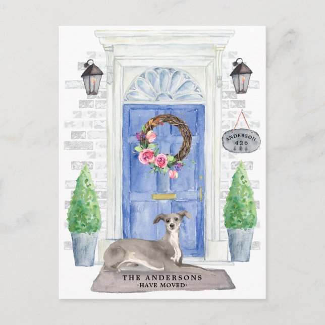 Ankündigung zur Ankündigung von Greyhound Moving Postkarte (Vorderseite)