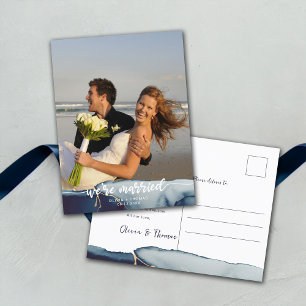 Ankündigung zur Auslieferung des Verheirateten Fot Postkarte