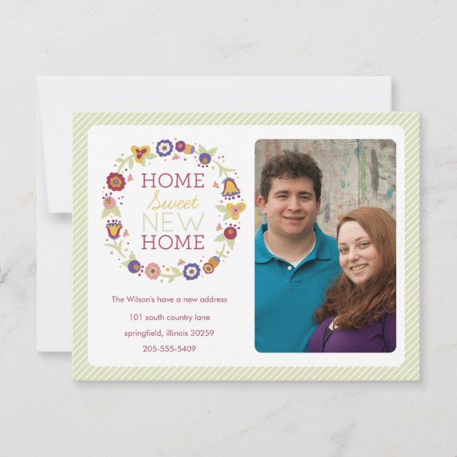 Ankündigung zur Beförderung von Blumenkranz-Foto (Vorderseite)