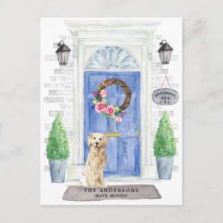 Ankündigung zur Beförderung von Golden Retriever Postkarte