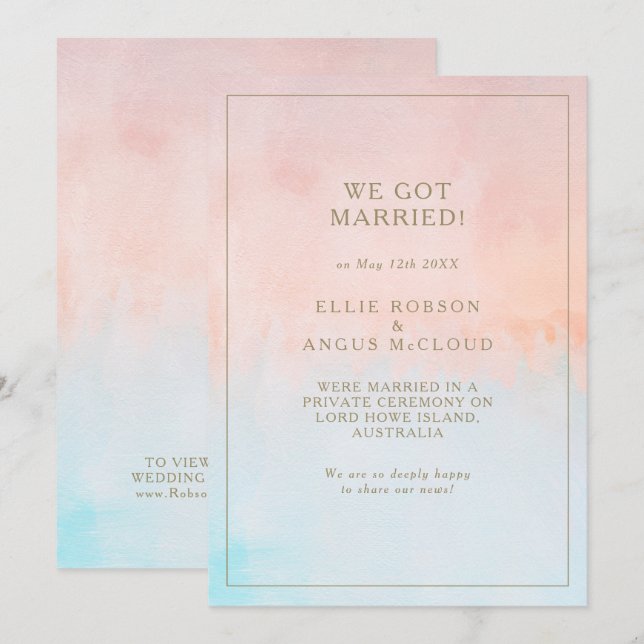 Ankündigung zur Einführung der Wasserfarbe bei Son (Vorne/Hinten)