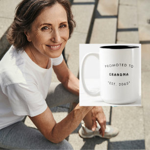 Ankündigung zur Großmutter-Schwangerschaft II Zweifarbige Tasse