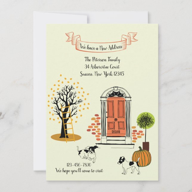 Ankündigung zur Herbsttür (Vorderseite)