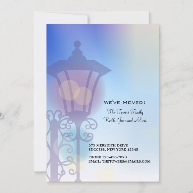 Ankündigung zur Lampenlichtbewegung (Vorderseite)