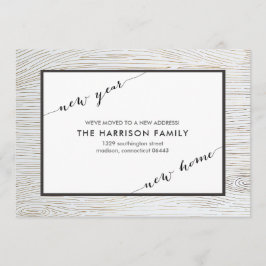 Ankündigung zur Rustikalen Chic Gold Wood Moving