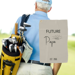 Ankündigung zur Schwangerschaft des Future Papa Golfhandtuch