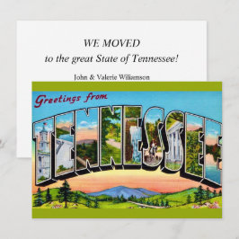 Ankündigung zur Übertragung von Tennessee-Postkart