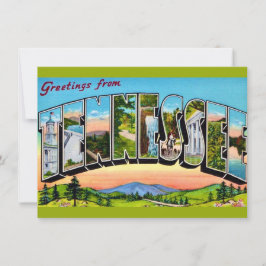 Ankündigung zur Übertragung von Tennessee-Postkart