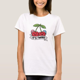 Ankündigung Zwillinge Junge und Mädchen It's Twins T-Shirt