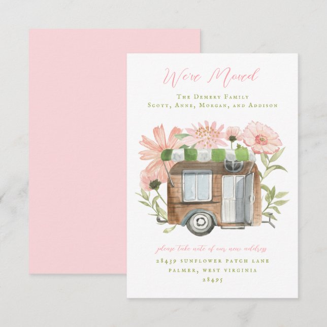 Ankündigungen für den Camper (Vorne/Hinten)