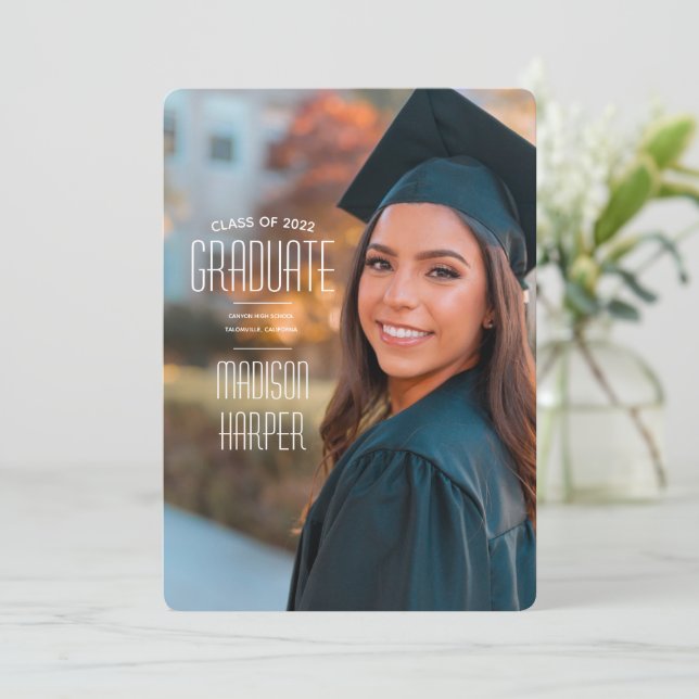 Ankündigungen für die Graduierung | Desert Blue (Stehend Vorderseite)