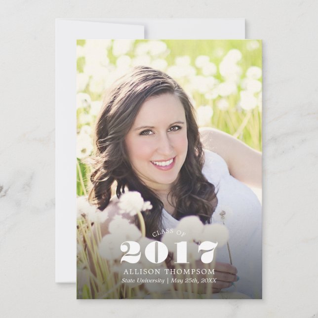 Ankündigungen zur Foto-Graduierung (Vorderseite)