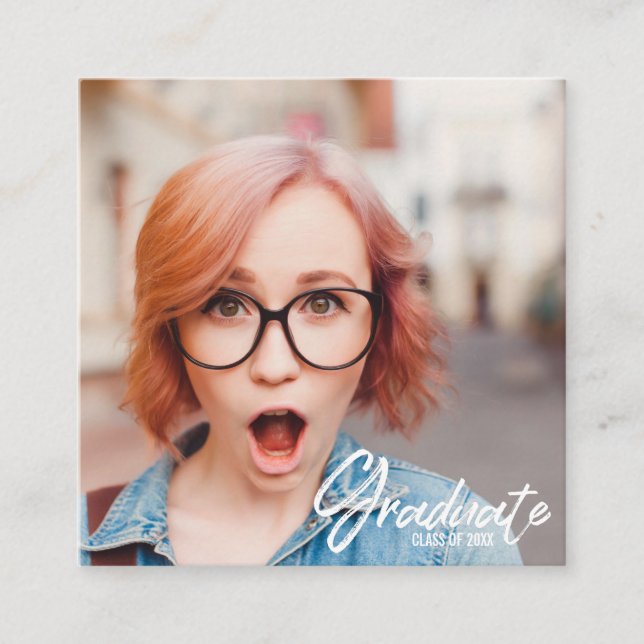 Ankündigungen zur Mini-Graduierung | Visitenkarten (Vorderseite)