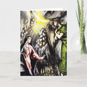 Ankündigungs-Jungfrau-Mary-Gruß-Karte EL Greco Karte