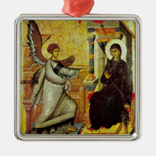 Ankündigungs-Verzierung Silbernes Ornament