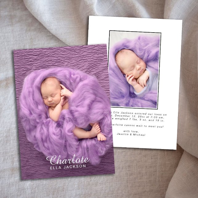 Ankündigungskarte für das neugeborene Baby Girl Sc Ankündigung (Von Creator hochgeladen)