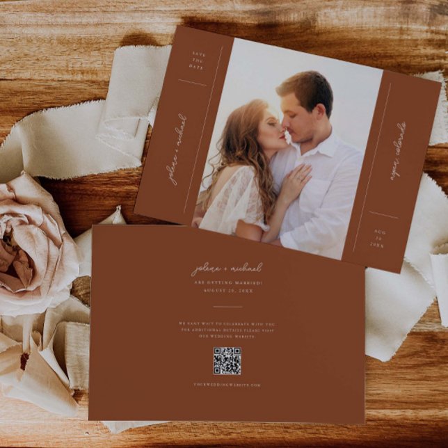 Ankündigungskarte für Minimalistisches Save the Da (Von Creator hochgeladen)