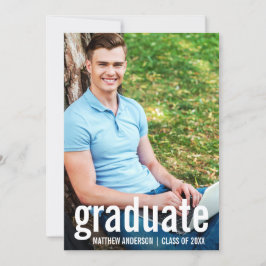 Ankündigungskarte für moderne Graduate Foto Abschl Ankündigung