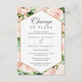 Ankündigungskarte zum Shabby Chic von Planänderung