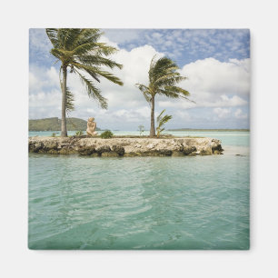 Ankunft am Flughafen in Bora Bora Magnet