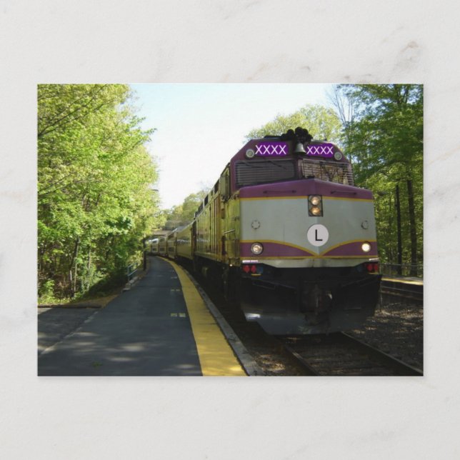 Ankunft auf Gleis 1 Postkarte (Vorderseite)